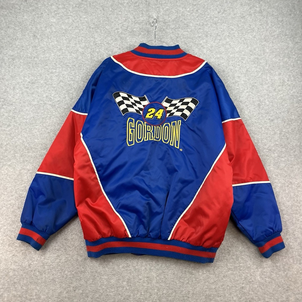 Vintage Jeff Gordon‎ Winston Cup  Zip Jacket Racing Nascar L Nutmeg 90s Bomber